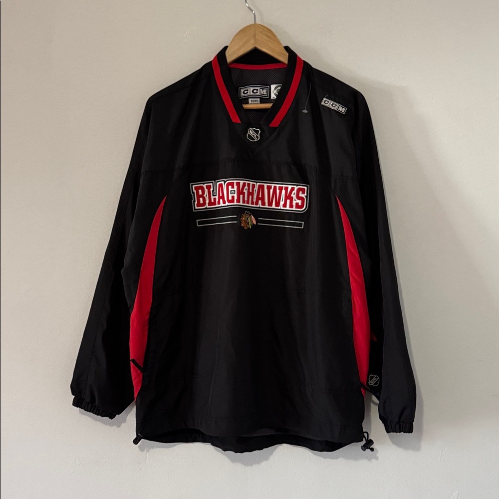 Vintage Y2K Chicago Blackhawks Pullover Jacket / Medium / CCM / NHL